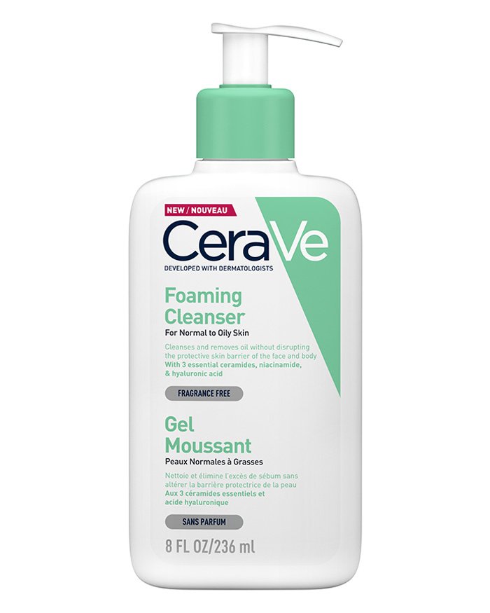 CERAVE gel-moussant-236-ml CeraVe Gel Moussant Peau Normale à Grasse 236ml Flacon Pompe - Parana Morocco