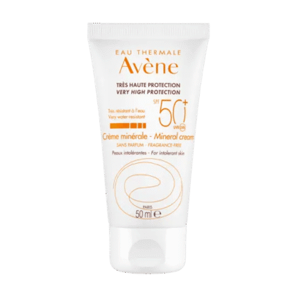 Avène Solaire Crème Minérale SPF 50+ pour Peaux Intolérantes et Sensibles - Parana Morocco