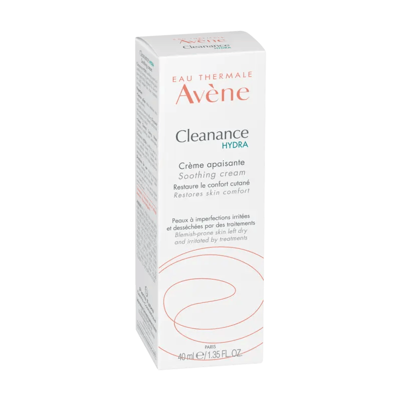 Avène, Cleanance HYDRA, Crème apaisante, Acné, Peau desséchée, Traitement acné, 40ml, Hydratation Avène, Cleanance HYDRA, Crème apaisante, Acné, Peau desséchée, Traitement acné, 40ml, Hydratation