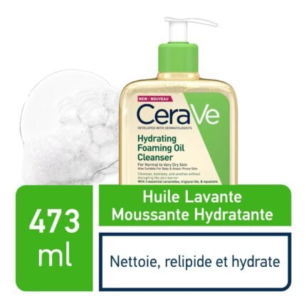 CeraVe Huile Lavante Moussante Hydratante Peau Très Sèche à Atopique 473ml Flacon Pompe - Parana Morocco