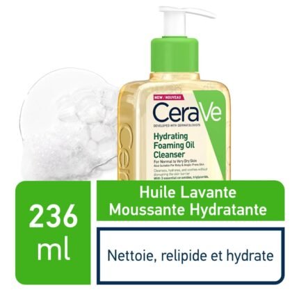 CeraVe Huile Lavante Moussante Hydratante Peau Très Sèche à Atopique 236ml - Parana Morocco