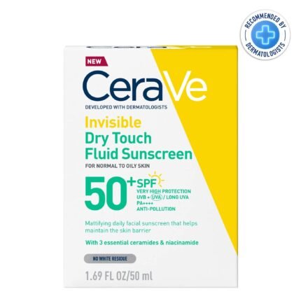 CeraVe Fluide Invisible Toucher Sec SPF50+ Peau Grasse et Acnéique 50ml - Parana Morocco