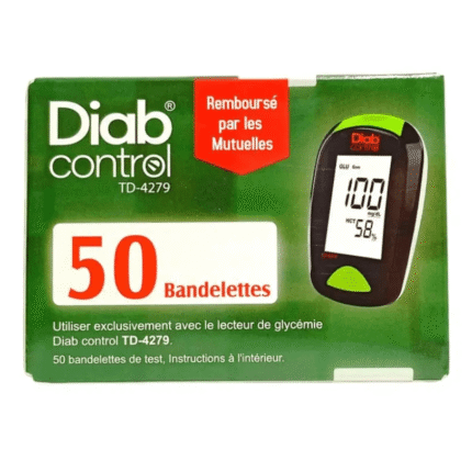 Diab Control Boîte de 50 Bandelettes - Test Glycémie Précis et Rapide - Parana Morocco