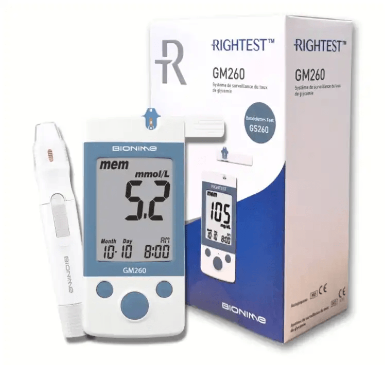 Bionime Rightest GM260 Appareil de Glycémie - Précision et Robustesse - Parana Morocco Bionime Rightest GM260 Appareil de Glycémie - Précision et Robustesse - Parana Morocco