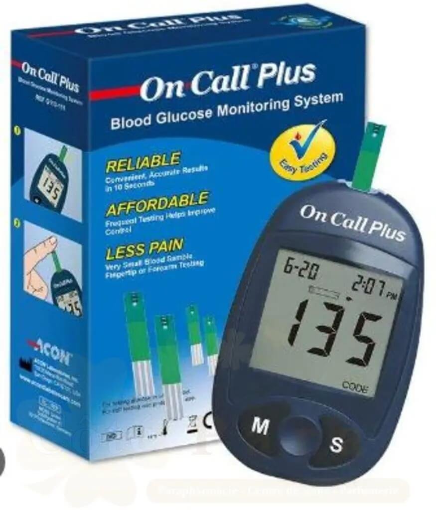 On Call Plus Appareil de Glycémie - Lecteur de Taux de Sucre Fiable - Parana Morocco On Call Plus Appareil de Glycémie - Lecteur de Taux de Sucre Fiable - Parana Morocco