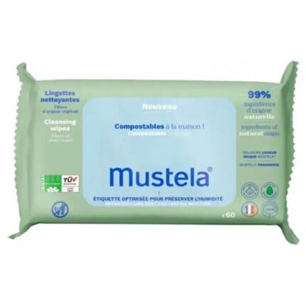 Mustela Lingettes Nettoyantes Ultra Douces a l Avocat BIO x60 - Parana Morocco