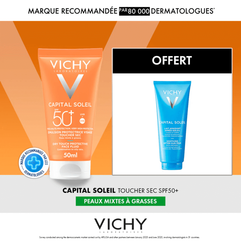 Vichy Capital Soleil Émulsion SPF50 et Lait Après-Soleil Offert - Parana Morocco