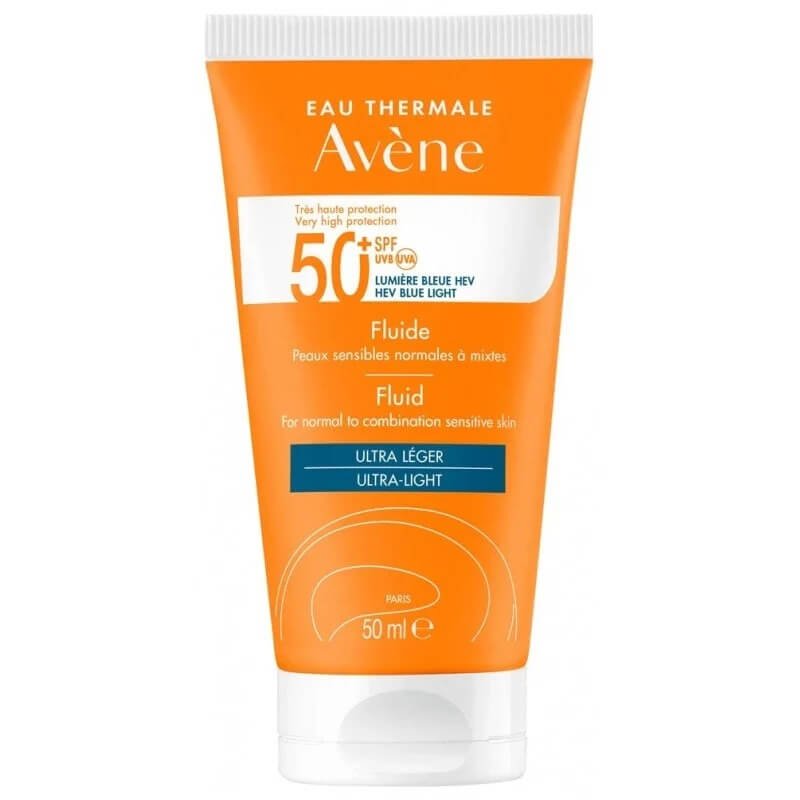 Avène Solaire Fluide SPF 50+ Sans Parfum (50ml) Avène Solaire Fluide SPF 50+ Sans Parfum (50ml) – Image 1
