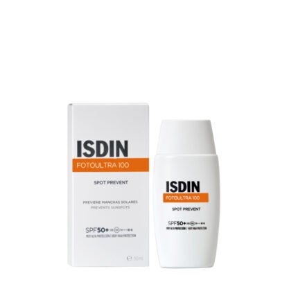 ISDIN Fotoultra 100 Spot Prevent SPF 50+ 50 ml, protection solaire visage anti-taches
