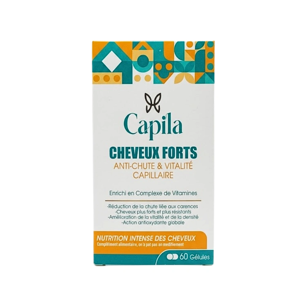 Capila Complément Cheveux Forts Anti-Chute 60 Gélules Capila Complément Cheveux Forts Anti-Chute