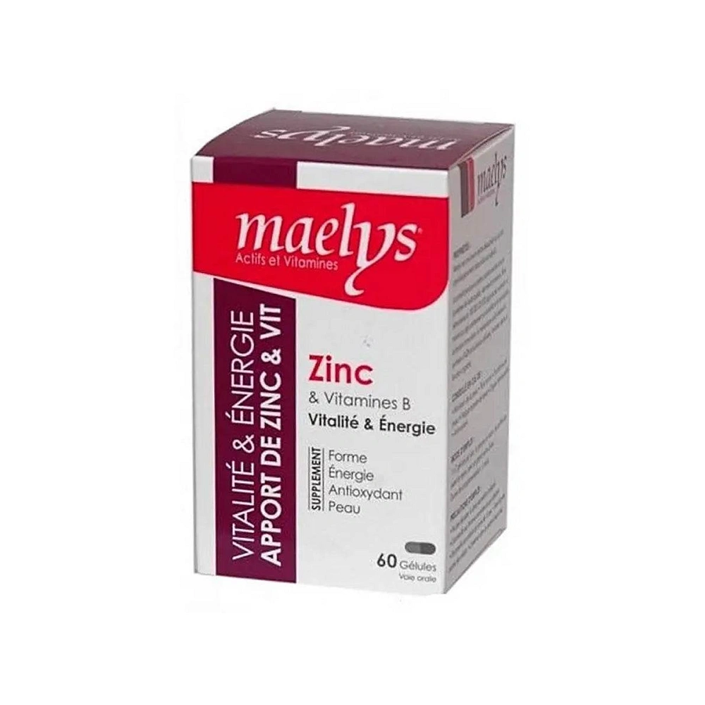 MAELYS Zinc et Vitamine B 60 Gélules MAELYS Zinc et Vitamine B