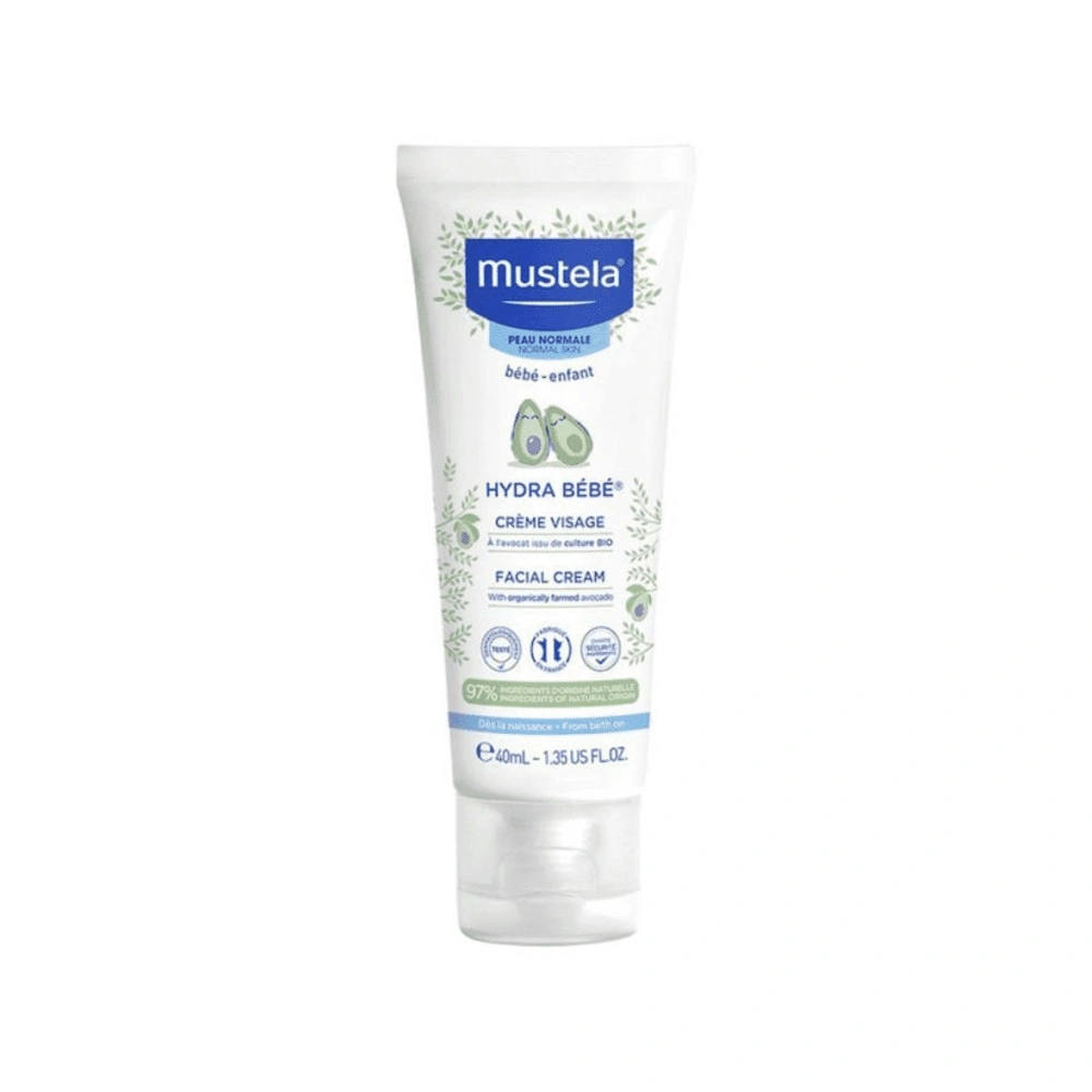 Mustela Hydra-Bébé Crème Visage Hydratante à l'Avocat BIO 40ml Mustela Hydra Bébé Crème Visage 40 ml