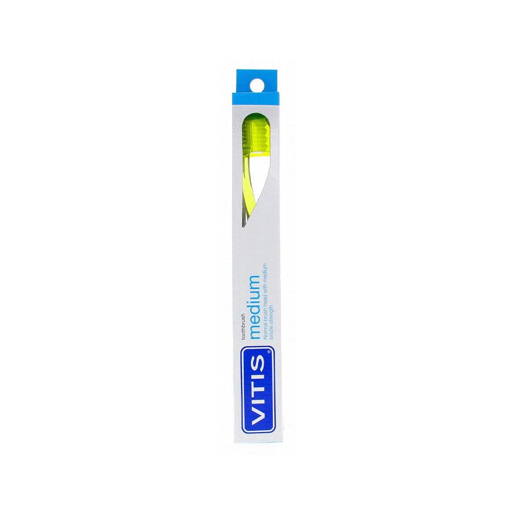 Vitis Brosse à Dents Medium Nettoyage Précis et Quotidien Vitis Brosse à Dents Medium Nettoyage Précis