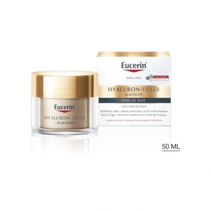 Eucerin Hyaluron-Filler + Elasticity Soin de Nuit Régénérant et Anti-Rides - Parana Morocco