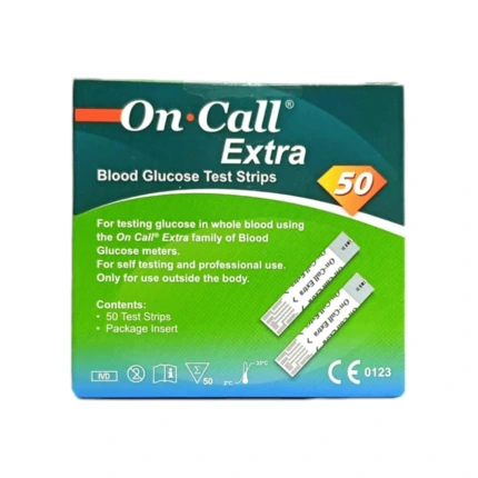 Bandelettes On Call Extra 50 Unités - Recharge Glycémie