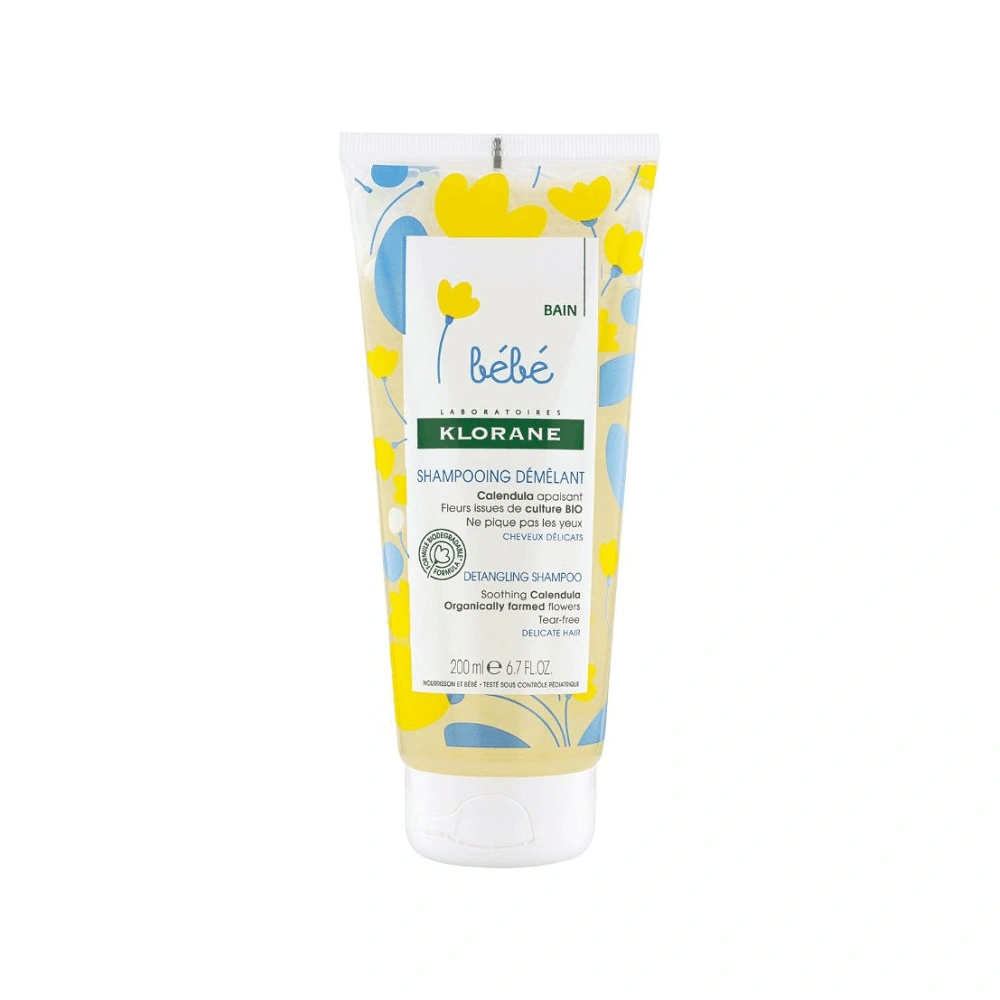 Klorane Bébé Shampoing Démêlant Très Doux au Calendula 200ml Klorane Bébé Shampoing Démêlant Calendula