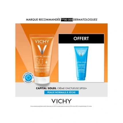 Vichy Capital Soleil Crème Onctueuse SPF50+ Peaux Normales à Sèches - Parana Morocco