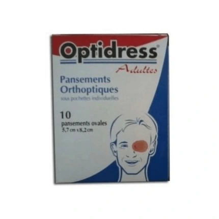 Optidress Compresse Oculaire Adultes Boîte de 10 - Pansement Stérile pour l'Oeil - Parana Morocco