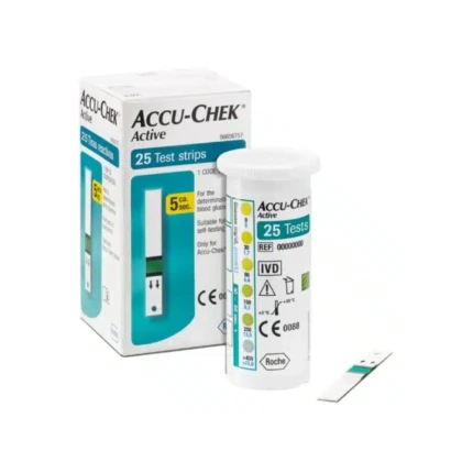 Bandelettes Accu-Chek Active 25 Unités - Test de Glycémie