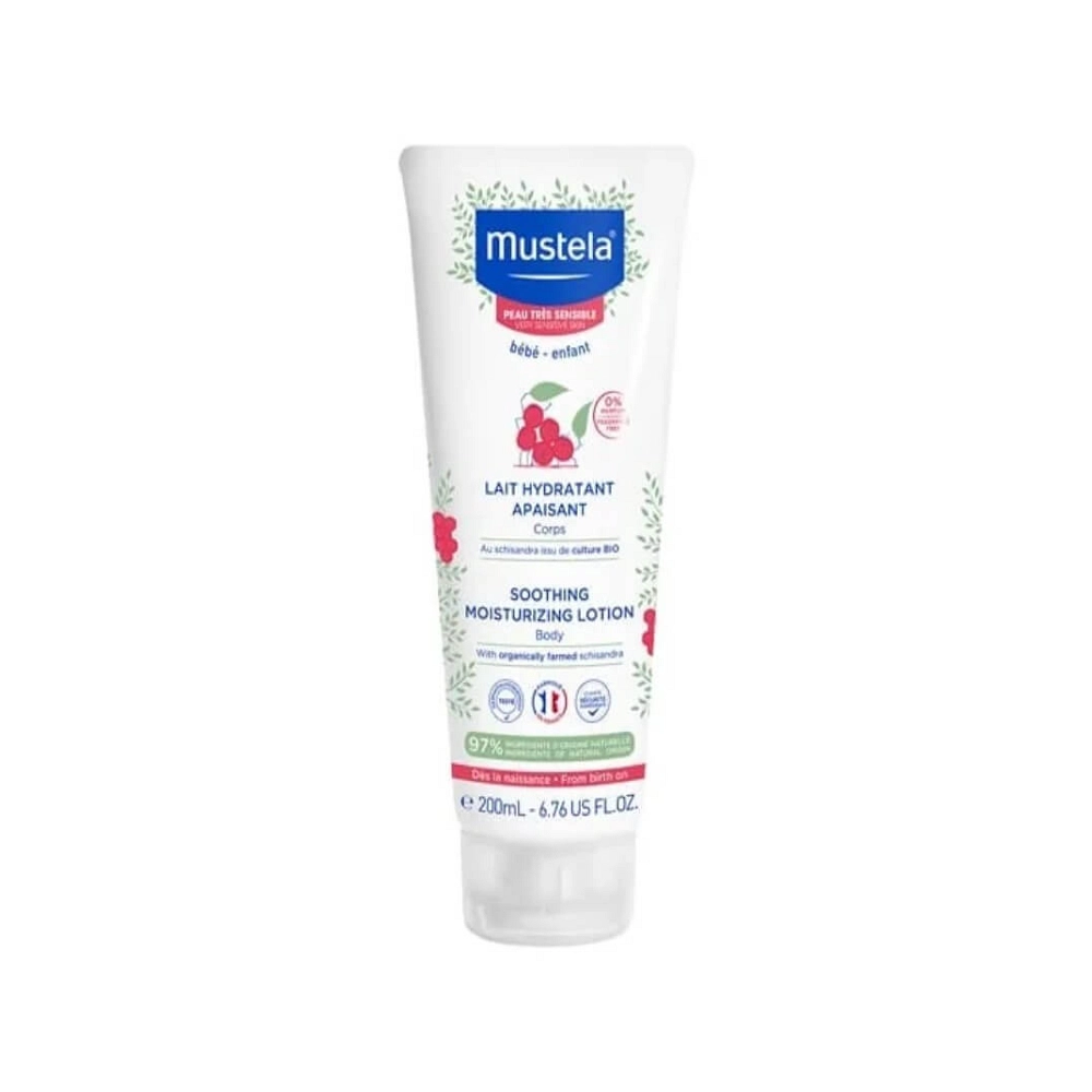 Mustela Lait Hydratant Apaisant 200ml Mustela Lait Hydratant Apaisant 200ml - Soin Bébé Peau Très Sensible Maroc