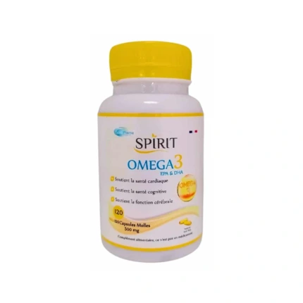 Spirit Pharma Oméga 3 EPA et DHA 500 mg 120 Capsules